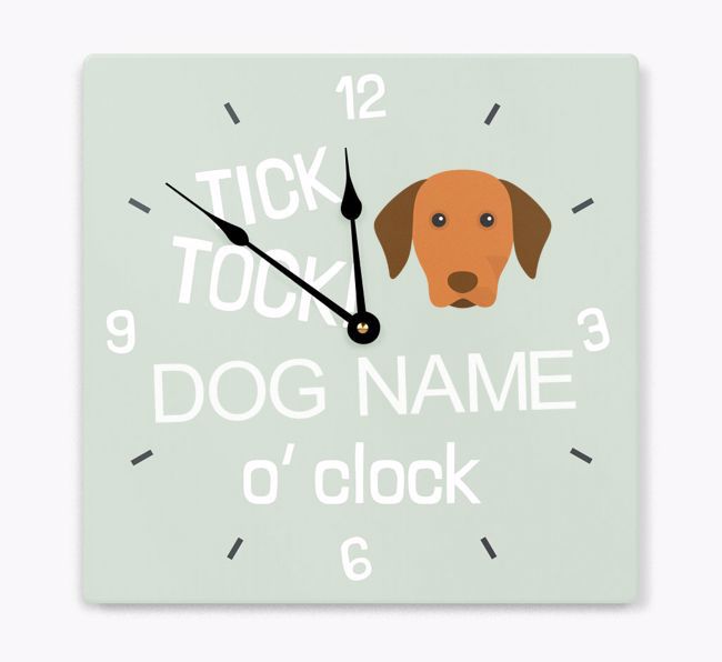 Tick Tock 'O' Clock: Personalised {breedFullName} Wall Clock